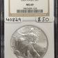 2005 Silver Eagle - NGC MS69 ( 40829 )