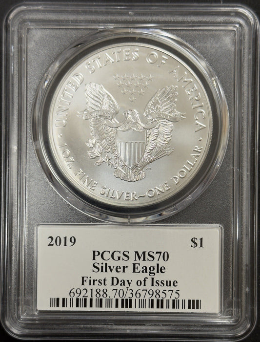 2019 Silver Eagle - PCGS MS70 ( 40752 )