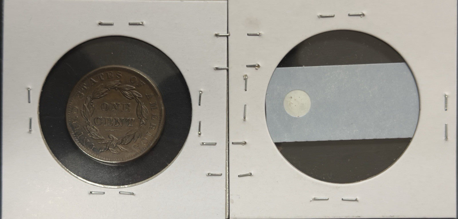1837 Large Cent Head Of 1838 - Almost Uncirculated *Crackout*  ( 40480 )