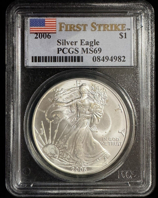 2006 Silver Eagle PCGS - MS69 ( 300181 )