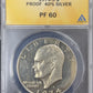 1974 S Eisenhower Dollar - ANACS PF60 ( 40763 )