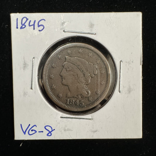 1845 P Large Cent - Very Good 210577