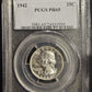 1942 Proof Washington Quarter PCGS PR65 (A6VP)