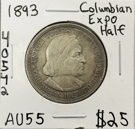 1893 Columbian Exposition Half Dollar - Almost Uncirculated ( 40542 )