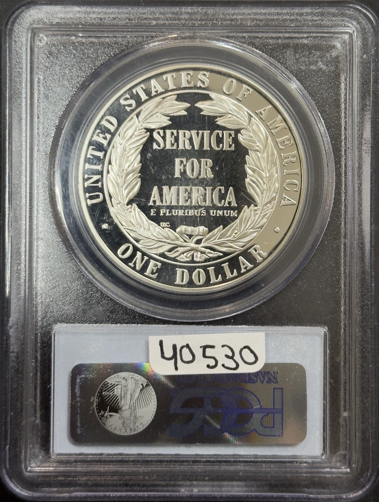 1996 S National Community Service Commemorative Dollar - PCGS PR70 DCAM ( 40530 