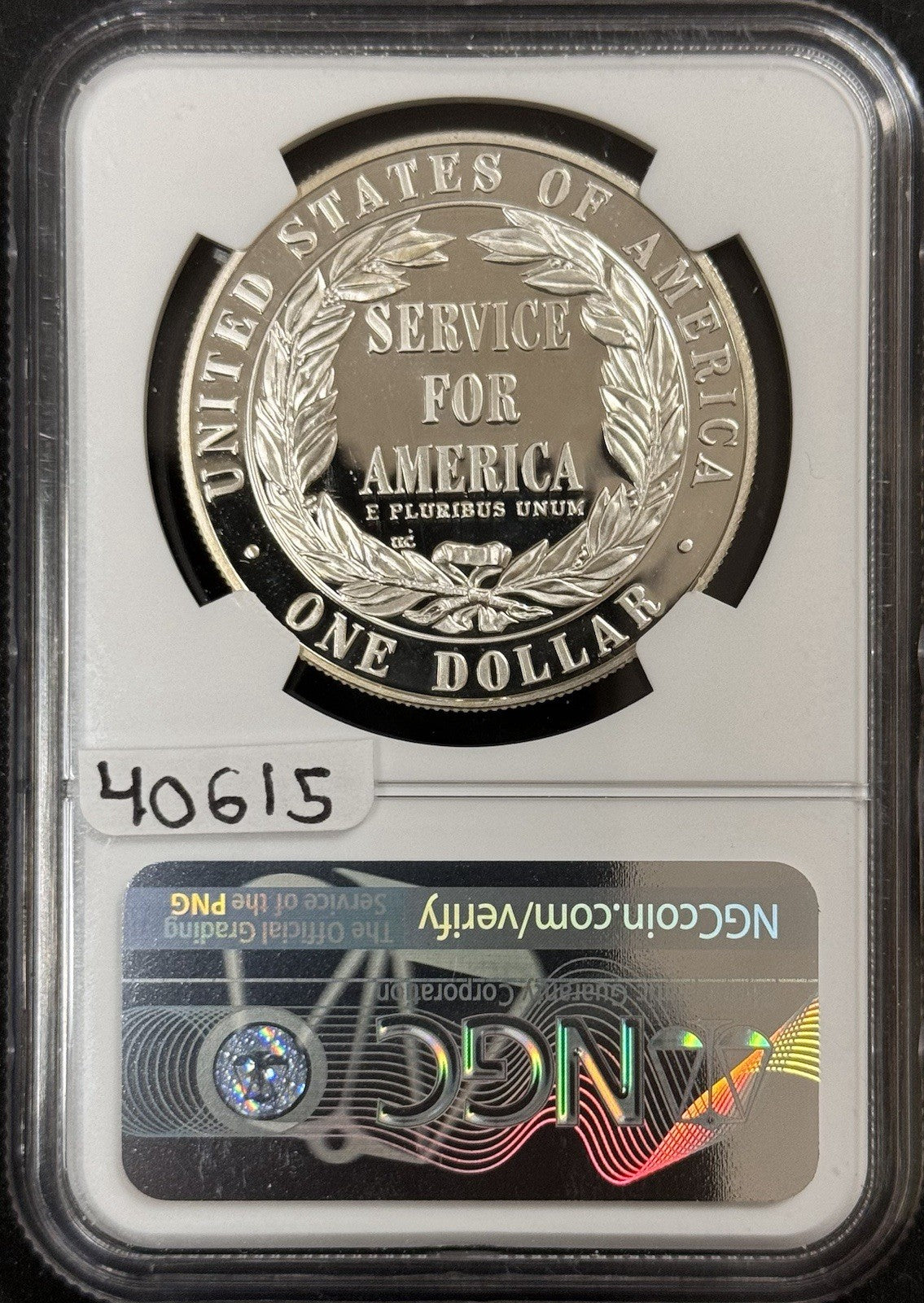 1996 S Community Service - NGC PF70 Ultra Cameo ( 40615 )