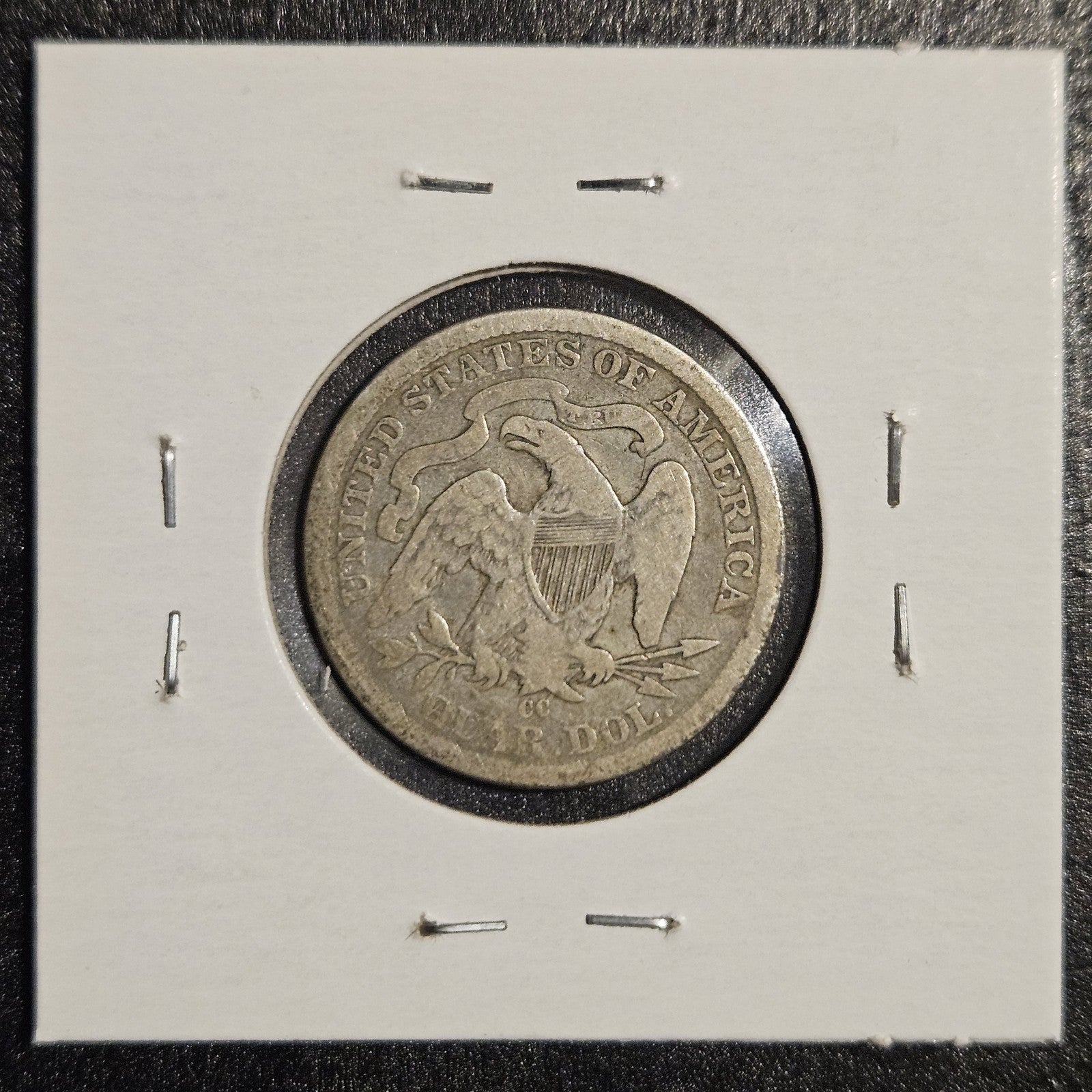 1877-CC Carson City Seated Liberty Quarter Very Good (A6VV)