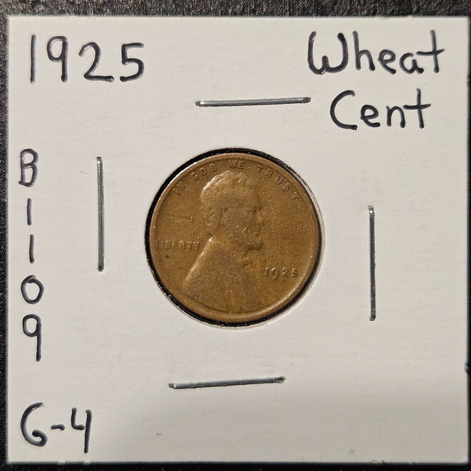 1925-P Lincoln Wheat Cent Ungraded Good B1109