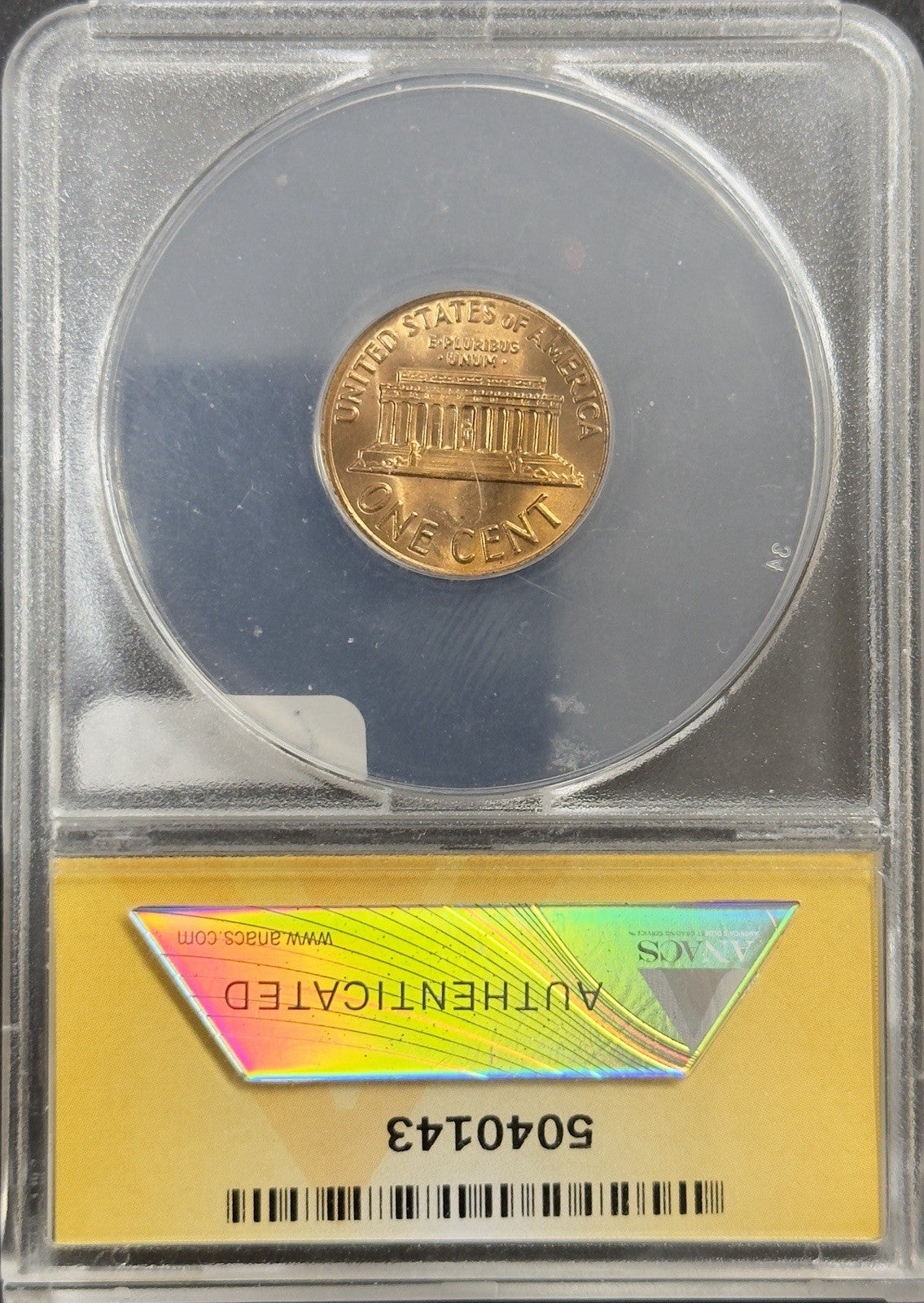 1972 Lincoln Cent DDO FS-108 Die 8 - ANACS MS65 RED ( 40707 )
