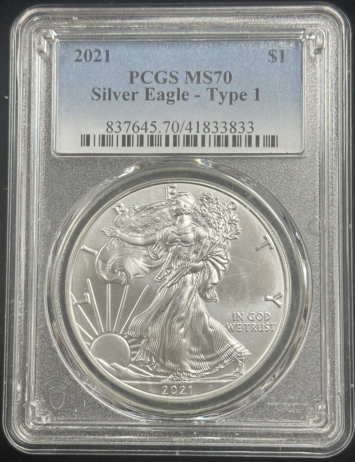 2021 Silver Eagle Type 1 PCGS MS70 - JP28
