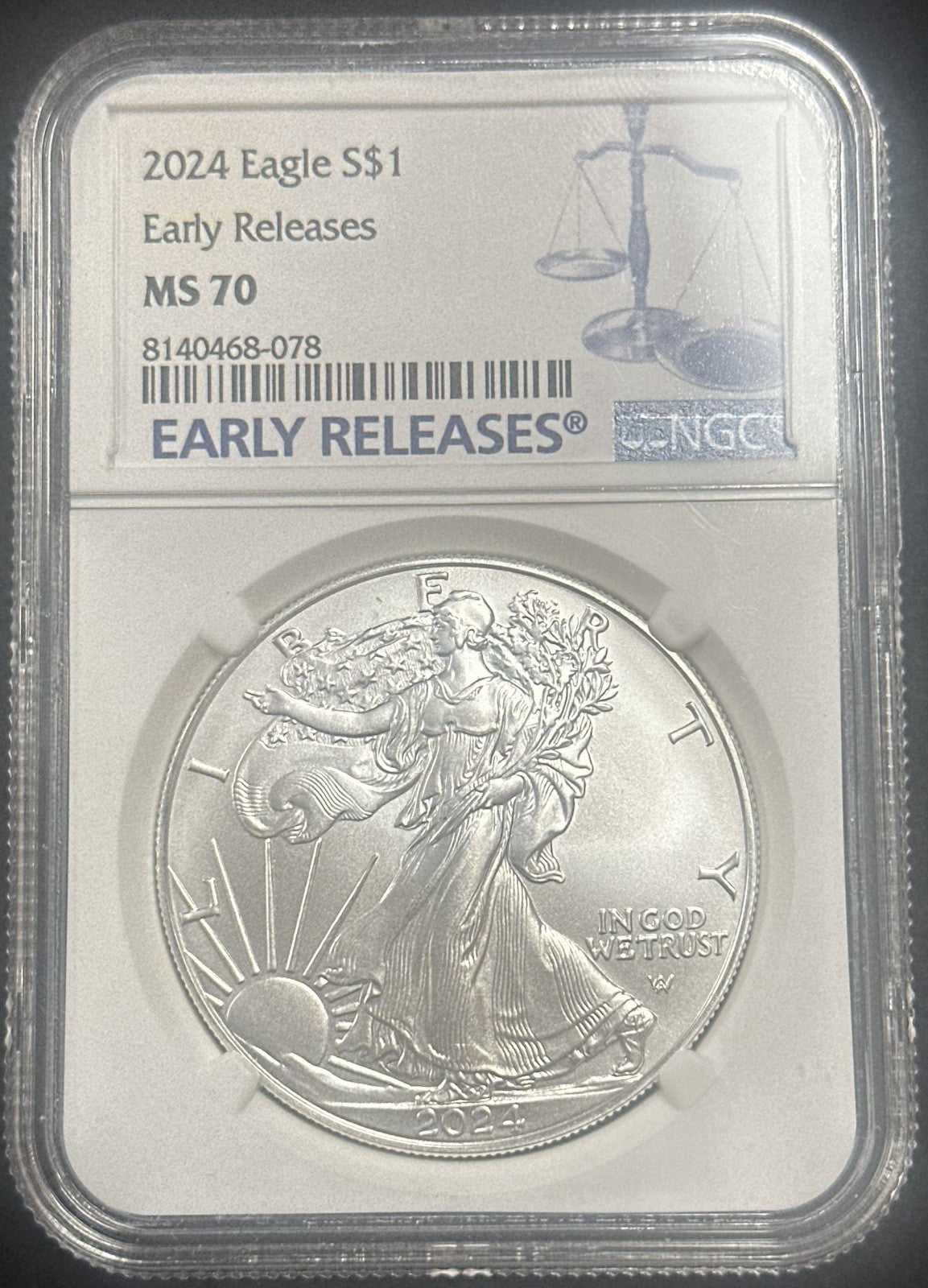2024 Silver Eagle NGC MS70 - JP42