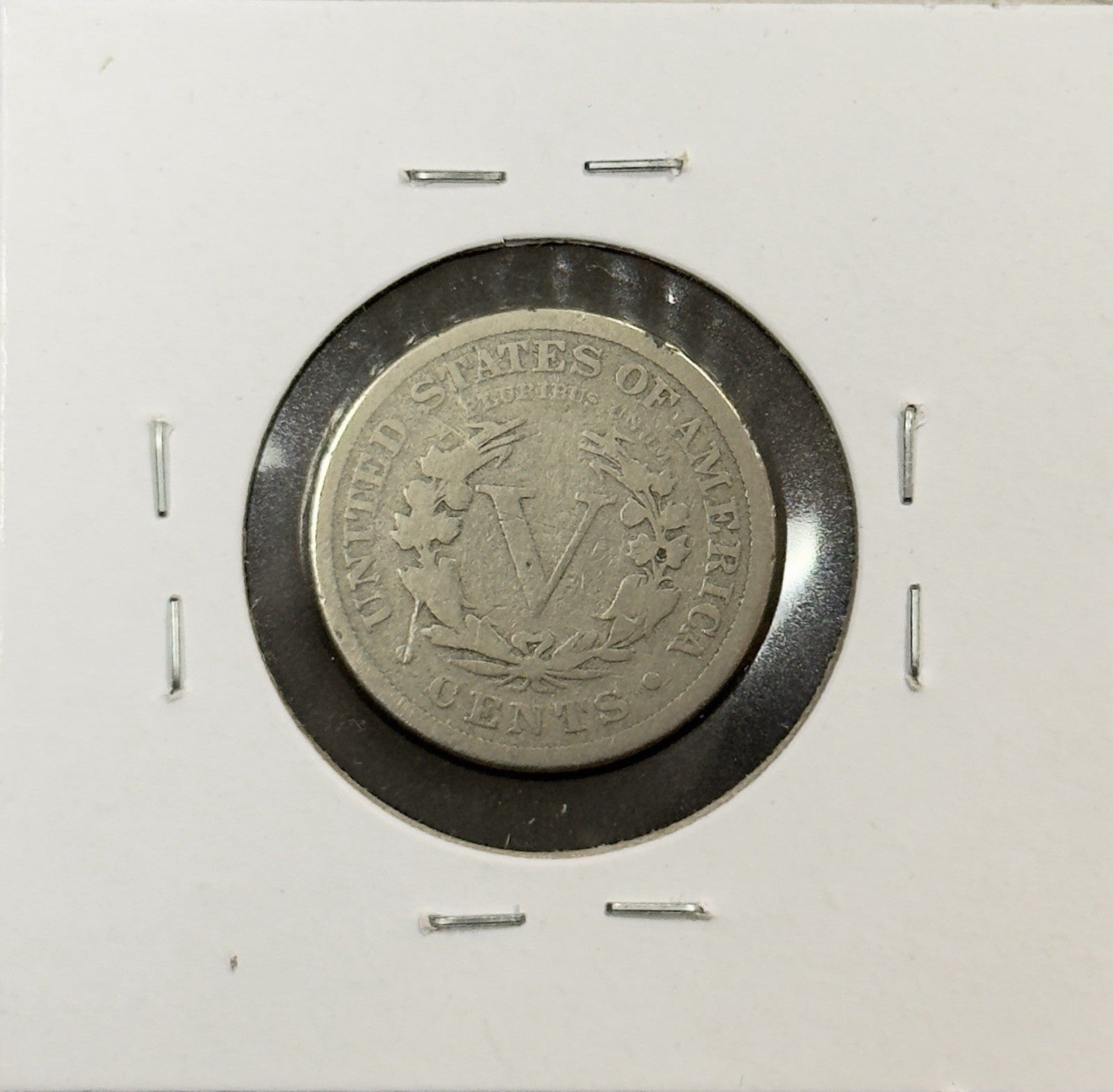1886 V Nickel - Good ( 40551 )