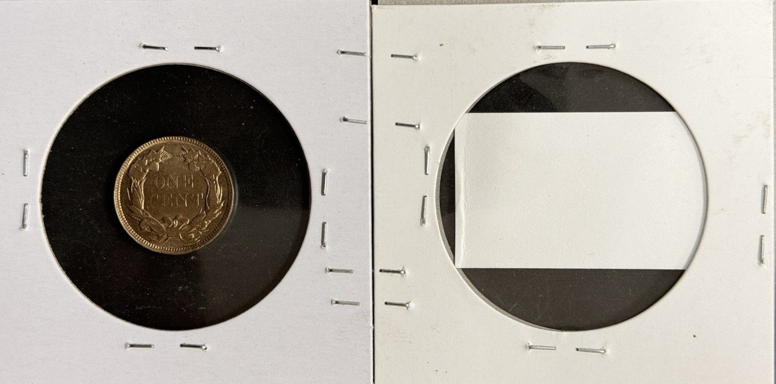 1857 Flying Eagle Cent - Mint State *Crackout* ( 40486 )