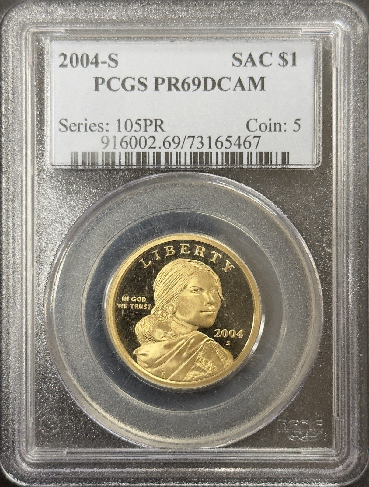 2004 S Sacagawea Dollar - PCGS PR69 DCAM ( 40695 )