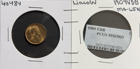 1909 VDB Wheat Cent - Mint State *Crackout* ( 40484 )