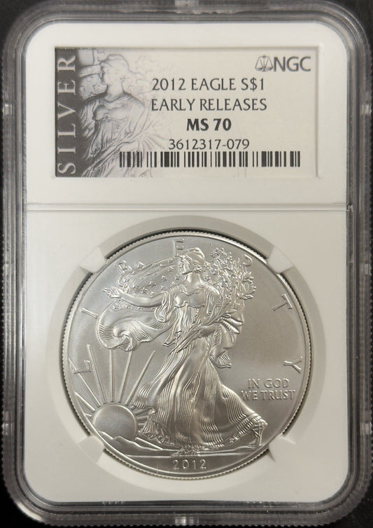 2012 Silver Eagle - NGC MS70 ( 40638 )