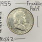 1955 Franklin Half Dollar - Mint State ( 40644 )