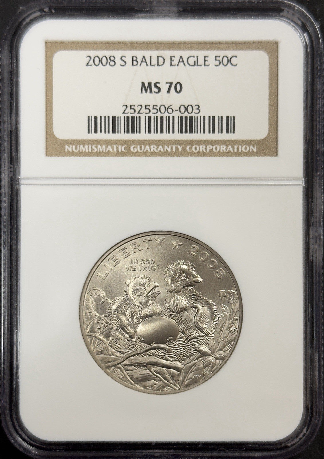 2008 S Bald Eagle Commemorative Half Dollar - NGC MS70 ( 40622 )