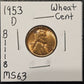 1953-D Lincoln Wheat Cent Ungraded Mint State B1118