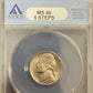 1940 D Jefferson Nickel 5 Steps - ANACS MS66 ( 40688 )