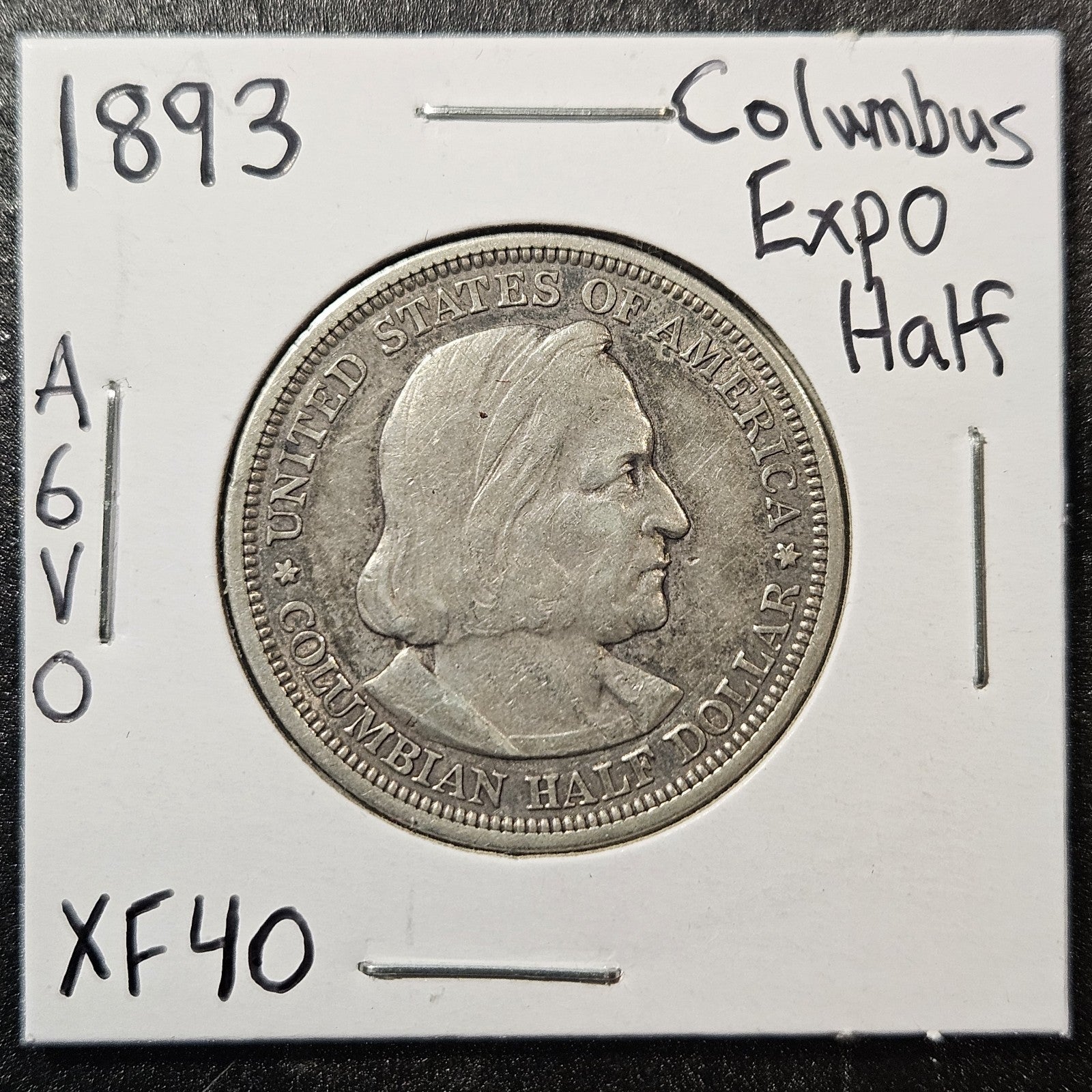 1893 Columbian Expo Commemorative Half Dollar Extra Fine (A6V0)