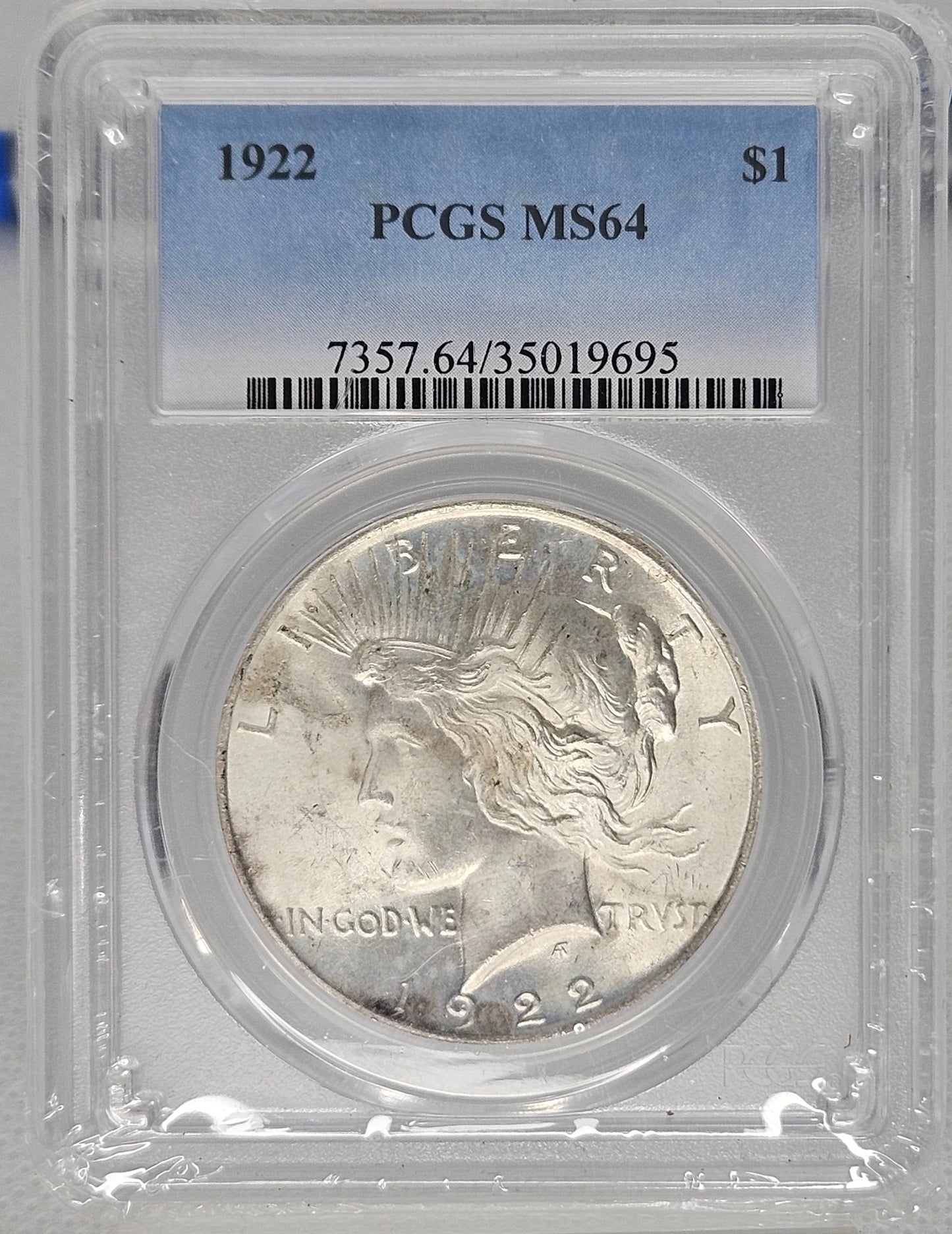 1922-P Peace Dollar PCGS MS64  Graded Mint State Coin!!!