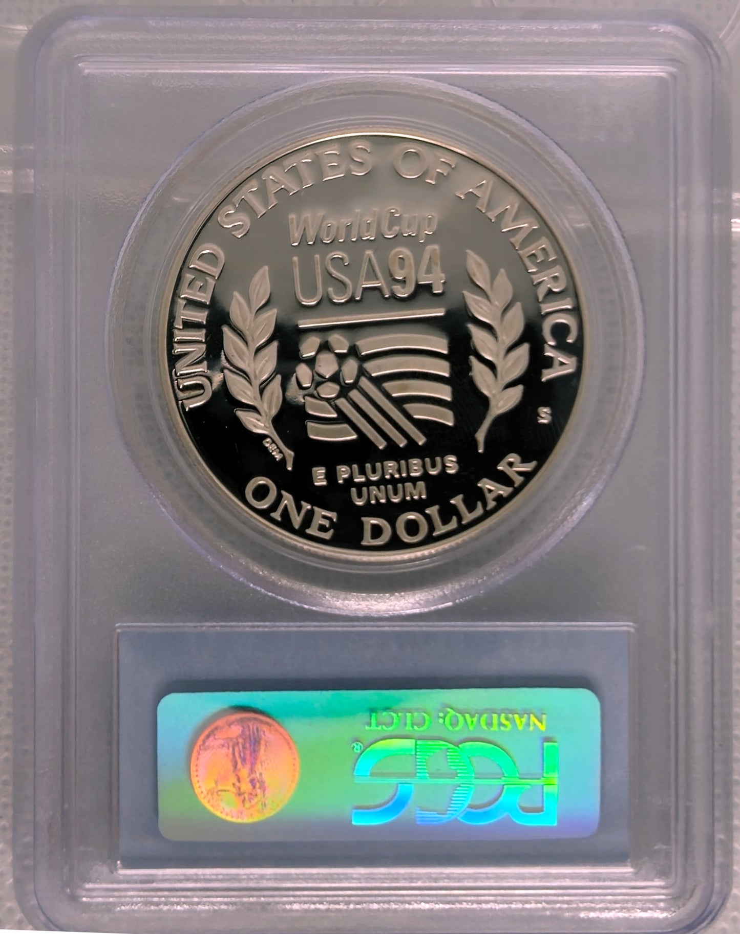1994-S World Cup PCGS PR 69 DCAM Commemorative Silver Dollar