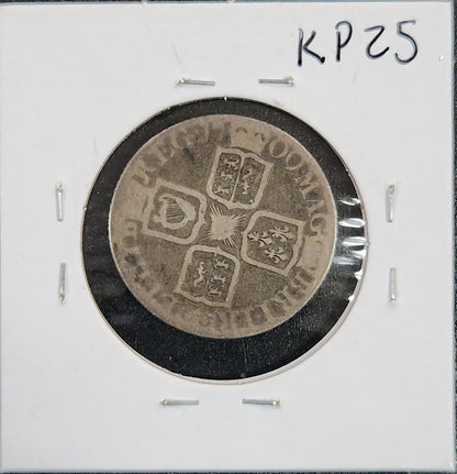 1709 Great Britain Shilling Km#523.1 KPZ5 — Reverse