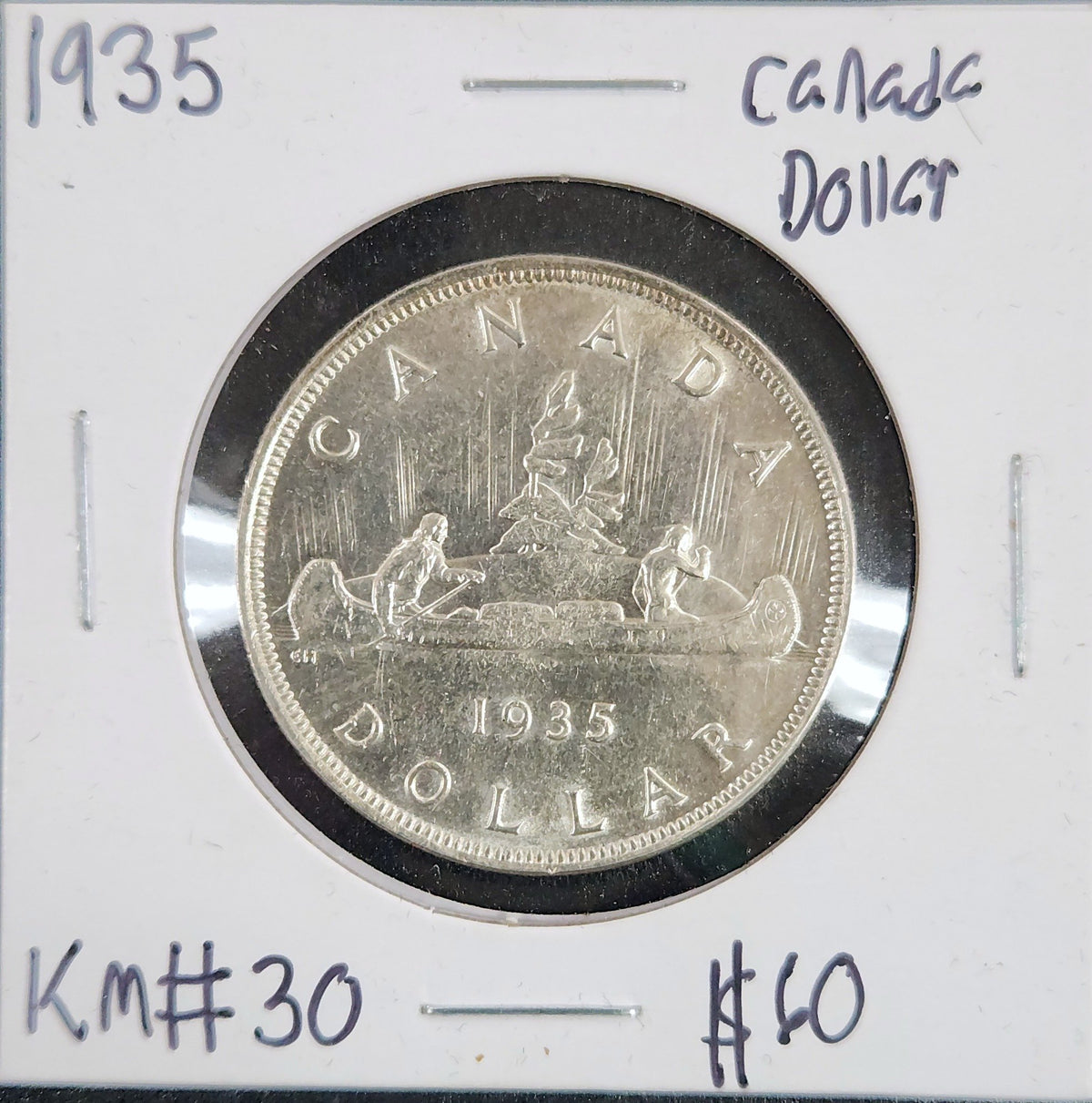 1935 Canada Dollar KM#30 TFBM — Obverse