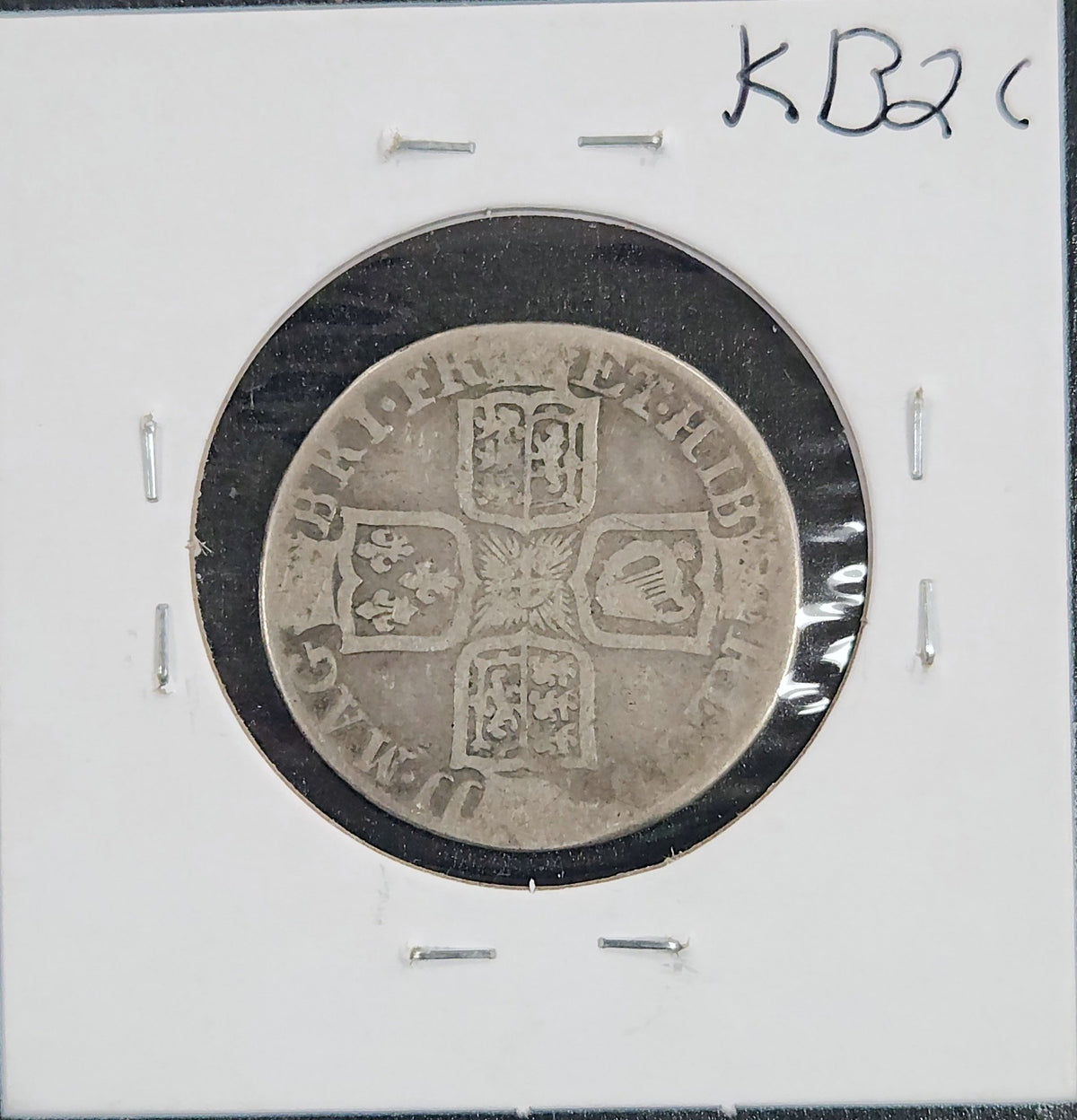 1711 Great Britain Shilling Km#523.1 KB2C — Reverse