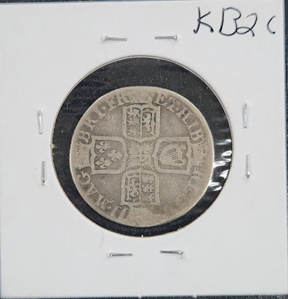 1711 Great Britain Shilling Km#523.1 KB2C — Reverse