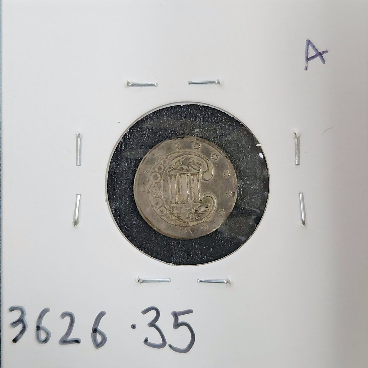 1859 Three-Cent Silver VF-35 3626.35-A — Reverse