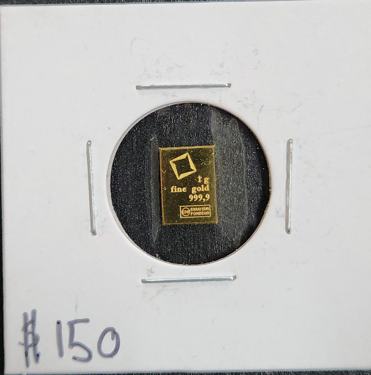 Valcambi 1 Gram Gold Bar 999.9 Fine 4HCB — Obverse