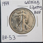 1944 Walking Liberty Half AU-53 — Obverse