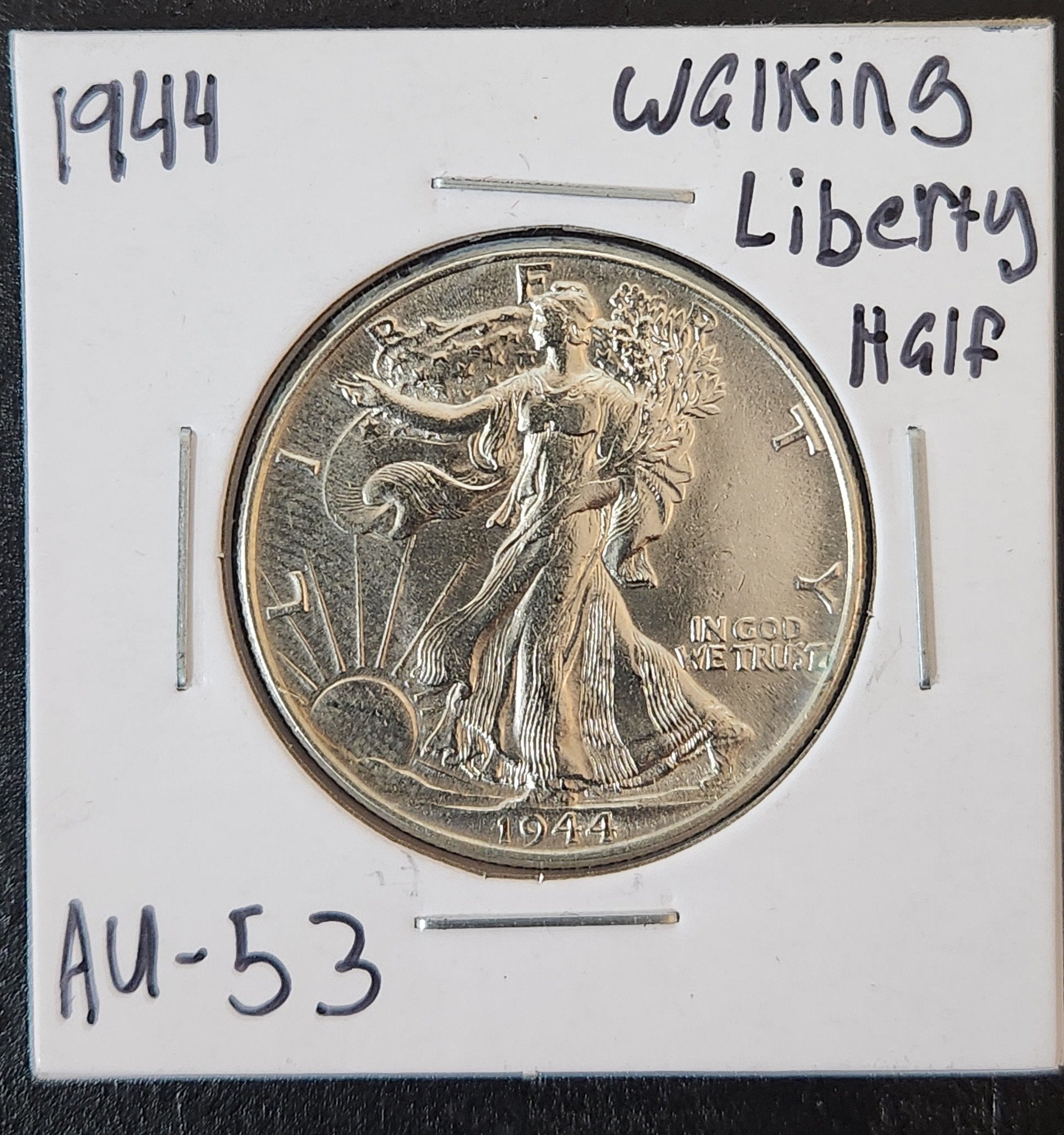 1944 Walking Liberty Half AU-53 — Obverse