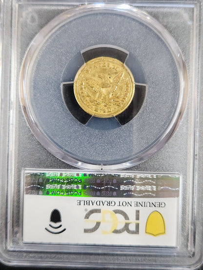 1846-C Charlotte Gold $2.50 PCGS Genuine Cleaned-XF Detail PC8P — Reverse