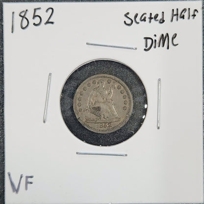 1852 Seated Liberty Half Dime VF 3777.D35-A — Obverse