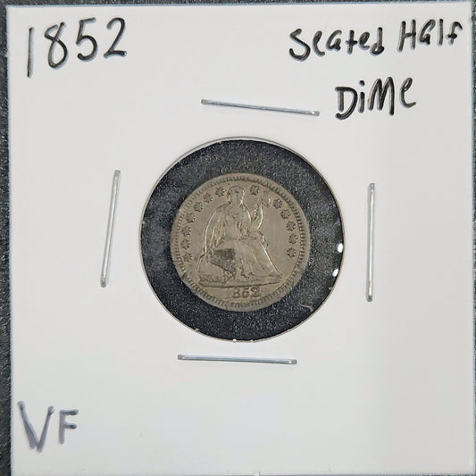 1852 Seated Liberty Half Dime VF 3777.D35-A — Obverse