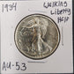 1934 Walking Liberty Half AU-53 — Obverse