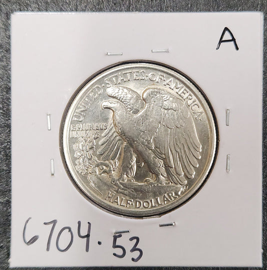 1934 Walking Liberty Half AU-53 — Reverse
