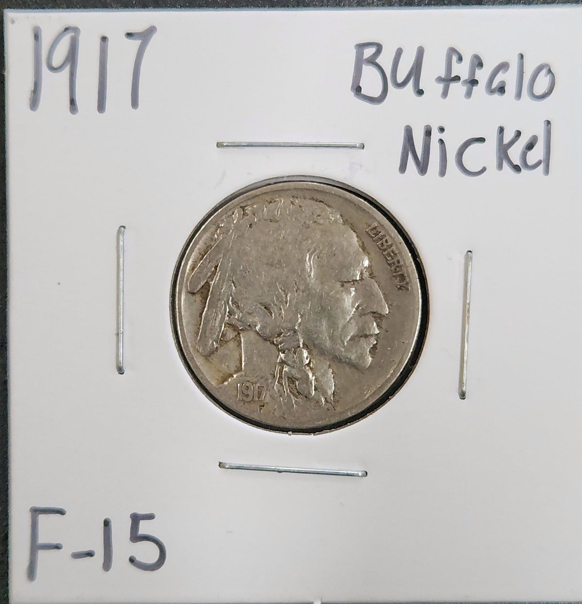 1917 Buffalo Nickel F-15 3082.15-A — Obverse