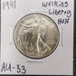1941 Walking Liberty Half AU-53 — Obverse