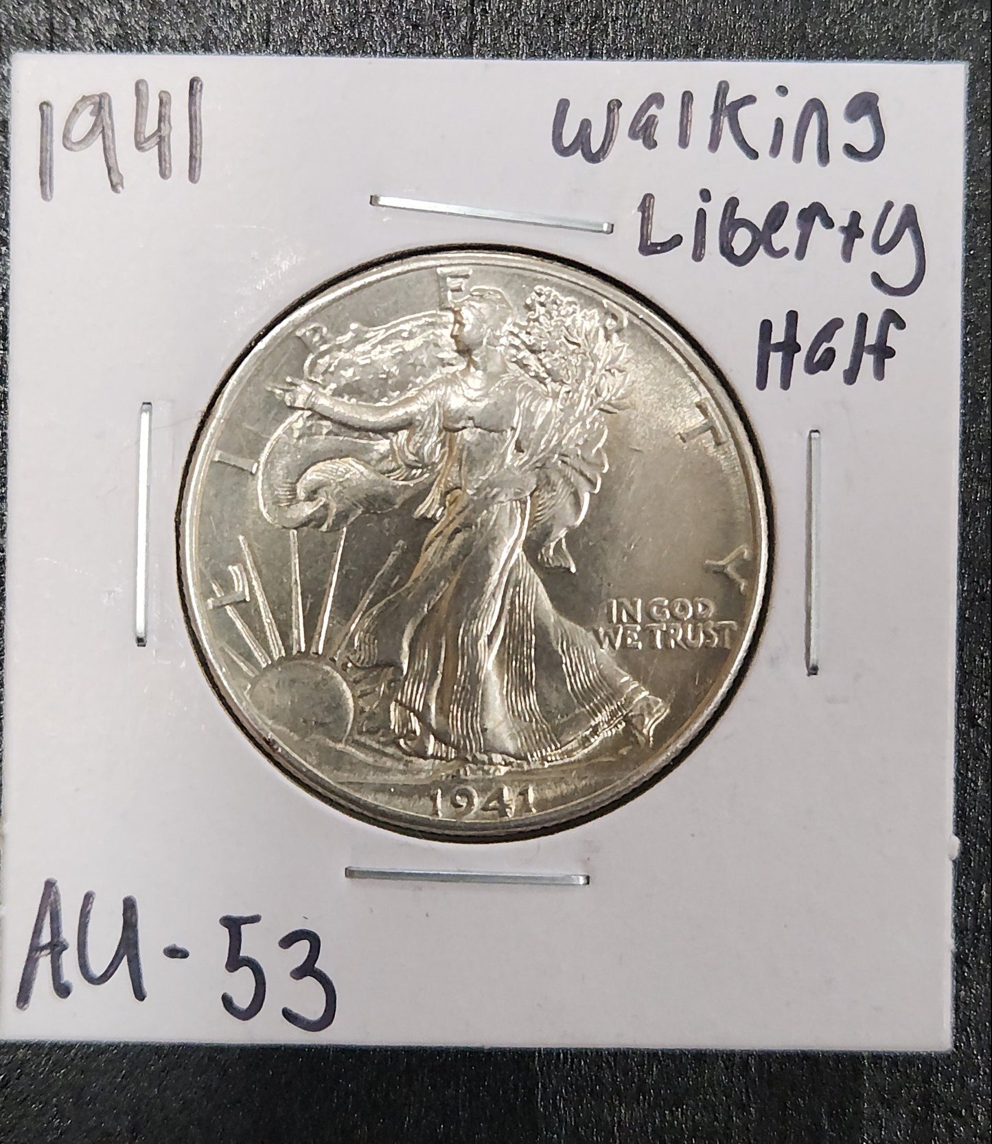 1941 Walking Liberty Half AU-53 — Obverse