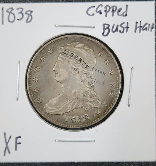 1838 Capped Bust Half Dollar XF 6221.D40-A — Obverse