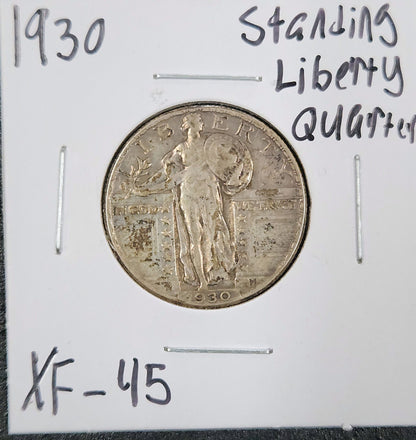 1930 Standing Liberty Quarter XF-45 5561.45-A — Obverse