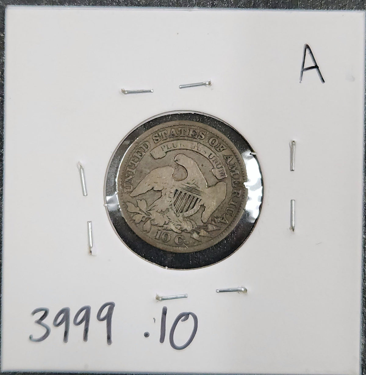 1831 Capped Bust Dime VG-10 3999.10-A — Reverse