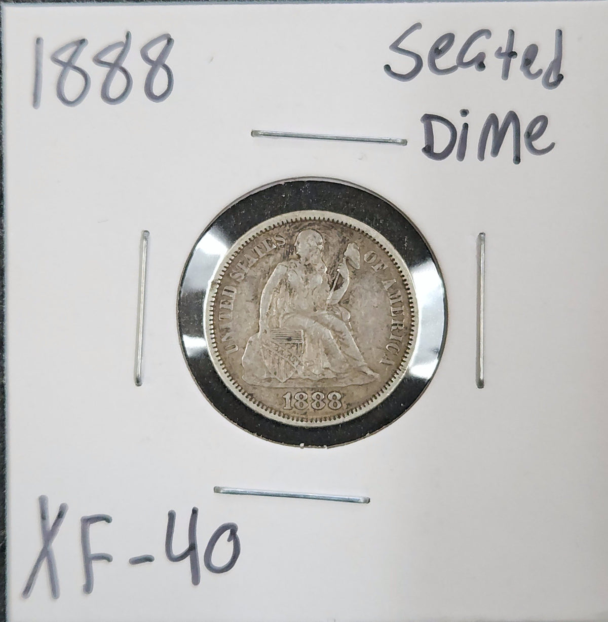 1888 Liberty Seated Dime XF-40 4084.40-A — Obverse