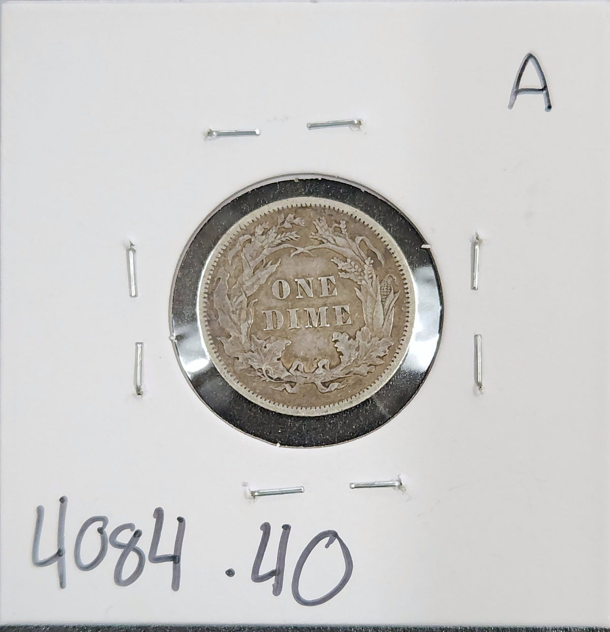 1888 Liberty Seated Dime XF-40 4084.40-A — Reverse