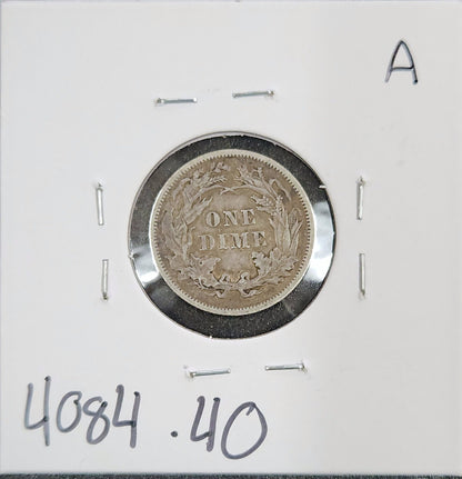 1888 Liberty Seated Dime XF-40 4084.40-A — Reverse