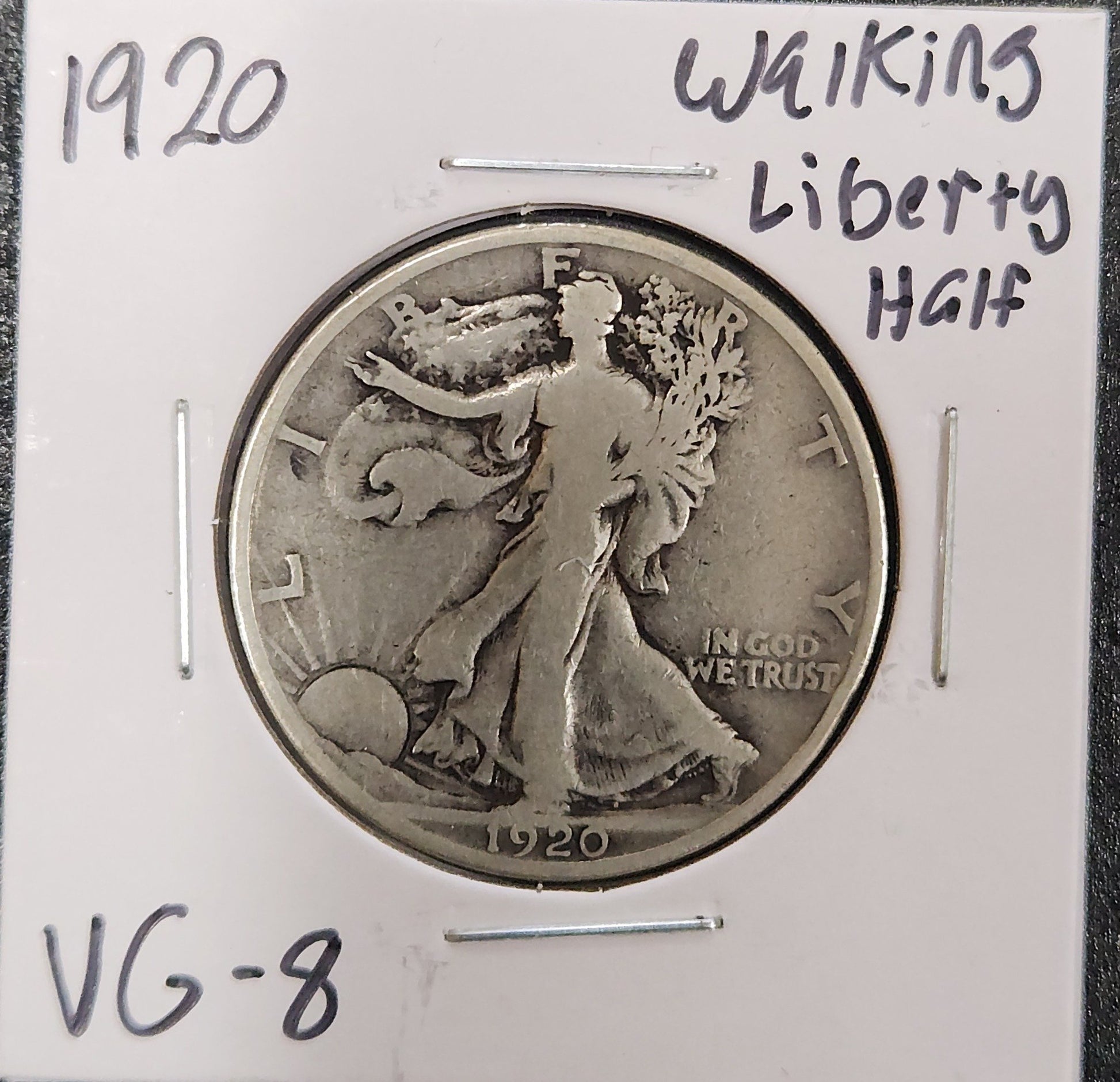 1920 Walking Liberty Half VG-8 — Obverse